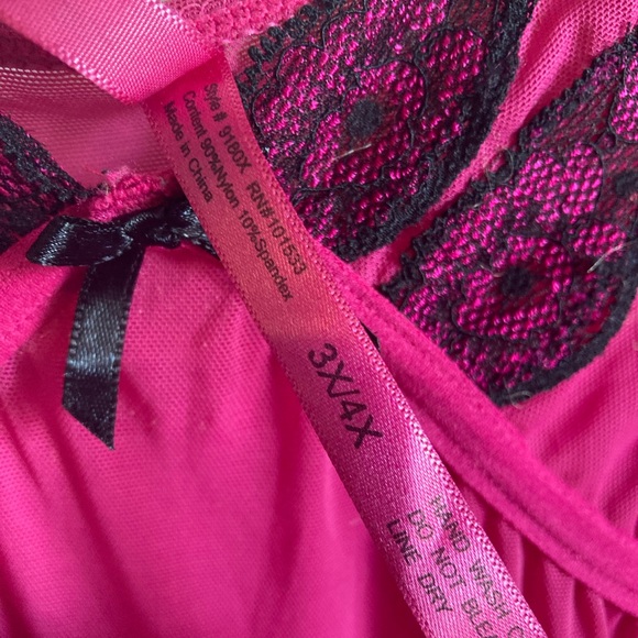 Pink sheer teddy 💗 - Picture 5 of 7